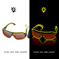 Glowing Glasses LED Gafas Luminous Bril Neon Christmas Glow Sunglasses Flashing Light Glass for Party Supplies Prop Costumes New