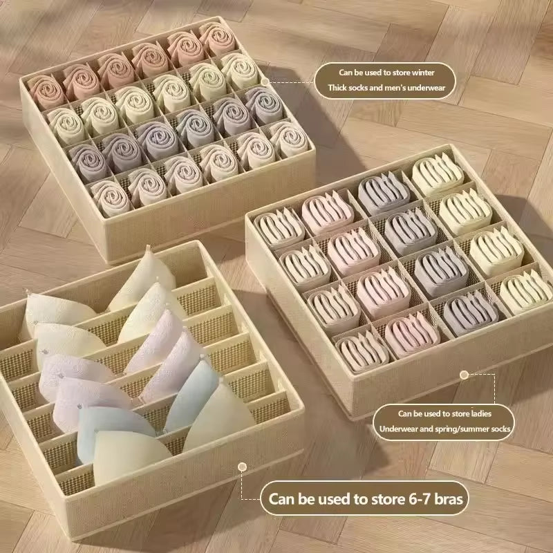 Cabinet Underwear Organizer Drawer Clothes Organizer Boxes Closet Organizer for Underwear Bra Sock Underpants Storage Organizers