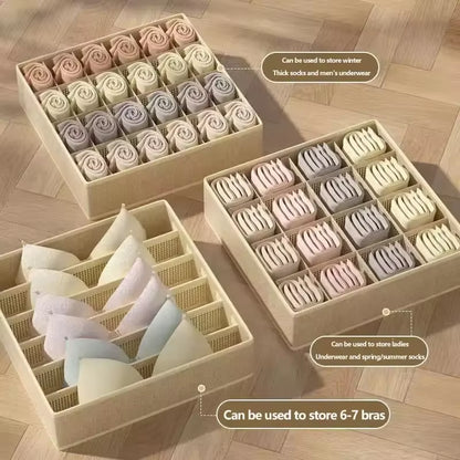Cabinet Underwear Organizer Drawer Clothes Organizer Boxes Closet Organizer for Underwear Bra Sock Underpants Storage Organizers