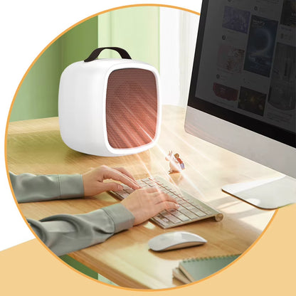 220V EU 500W Portable Mini Heaters for Indoor Office Winter Fast Heating Mute Desktop Warm Air Fan PTC Ceramic Household Heater