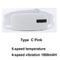 Electric Period Cramp Massager Vibrating Heating Period Pads Belt for Menstrual Colic Waist Stomach Abdominal Warm Palace Belt
