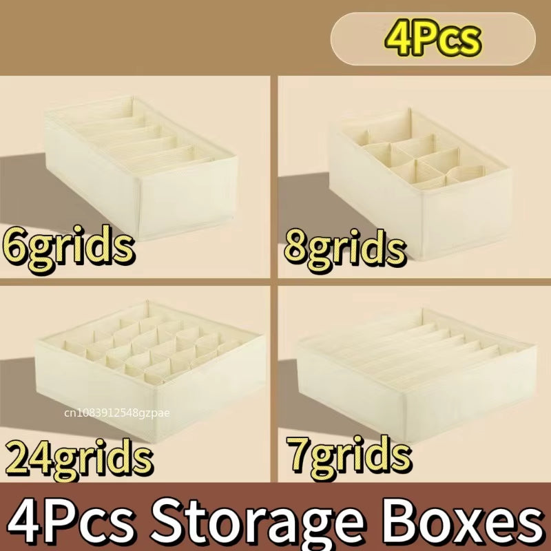Cabinet Underwear Organizer Drawer Clothes Organizer Boxes Closet Organizer for Underwear Bra Sock Underpants Storage Organizers